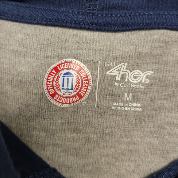 4her by Carl Banks Penn State Nittany Lion Hoodie Navy Gray Size M - Picture 3 of 5